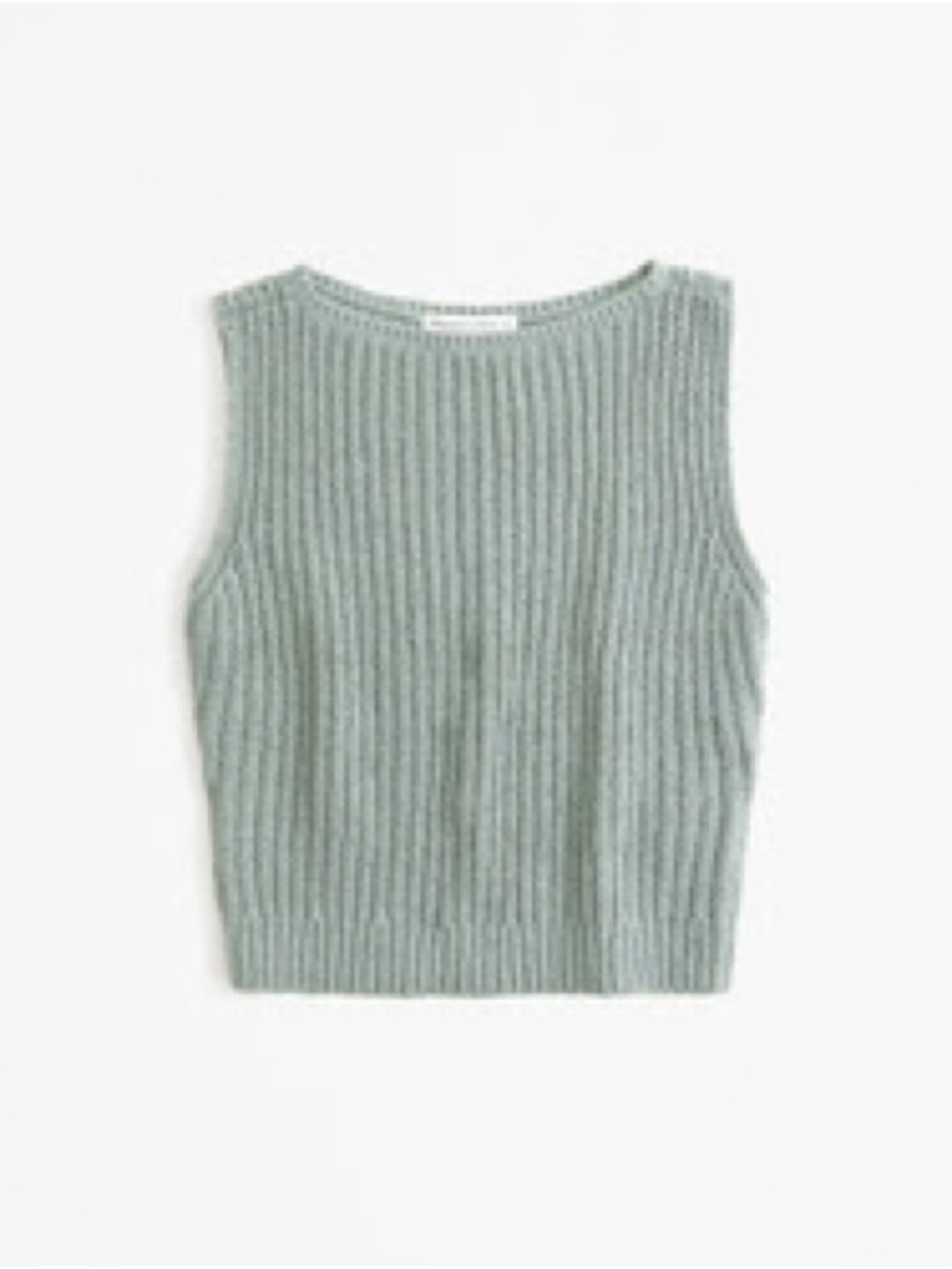 Abercrombie Sleeveless Ribbed Tank Top in Sage Green NWOT